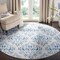 Safavieh 4 x 6 ft. Brentwood Rectangle Power-Loomed Rug Cream & Blue BNT856D-4 - alternate 8